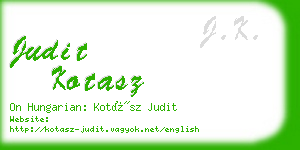 judit kotasz business card